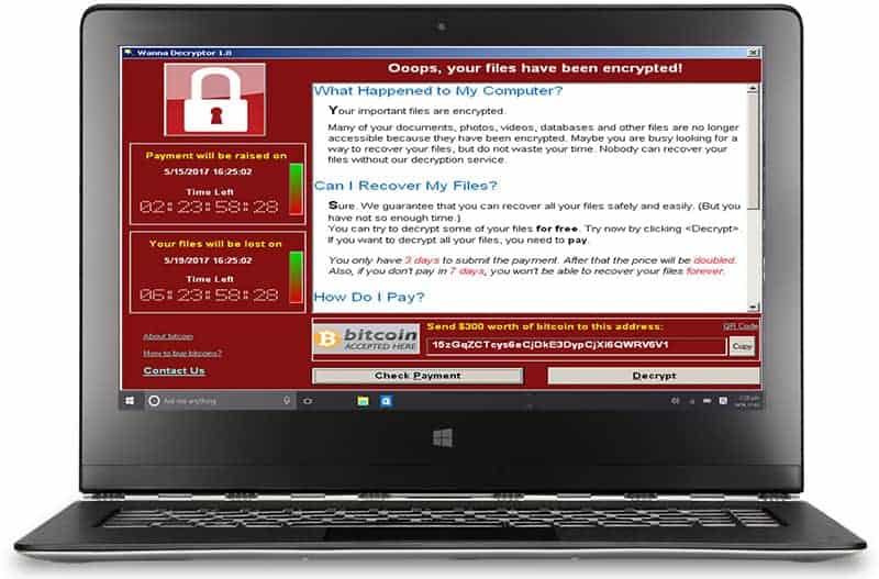 finestra dati personali criptati-da ctb locker sul PC