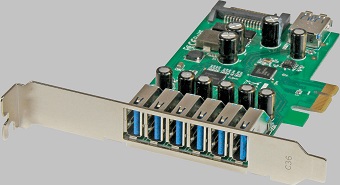 scheda pci express usb